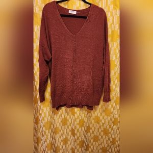 Women's dark burnt orange tunic